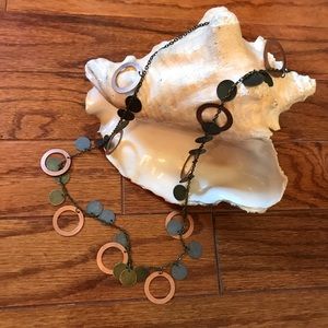 🛍Rings and rings!! 🛍Metal necklace 36”